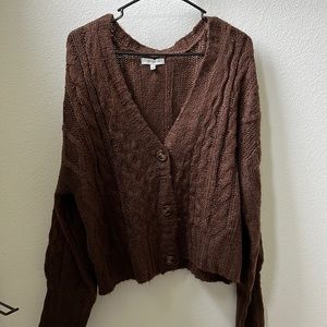 Brown Cardigan, Size L